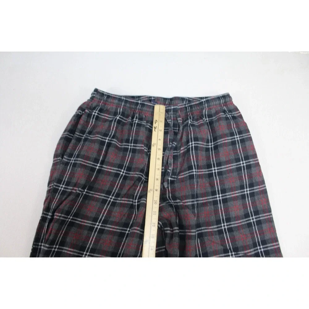 Nautica Sleepwear Men Red Plaid Casual Loose Size Large